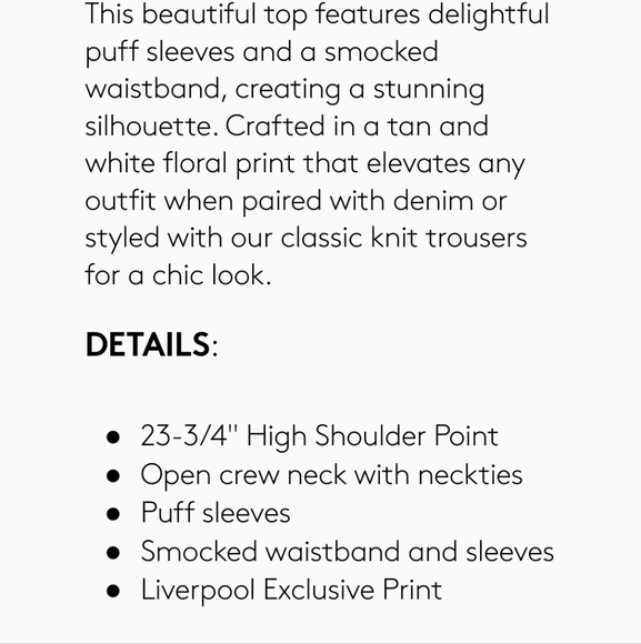 Liverpool Open Crew Neck Raglan Top L nwt - Picture 11 of 11